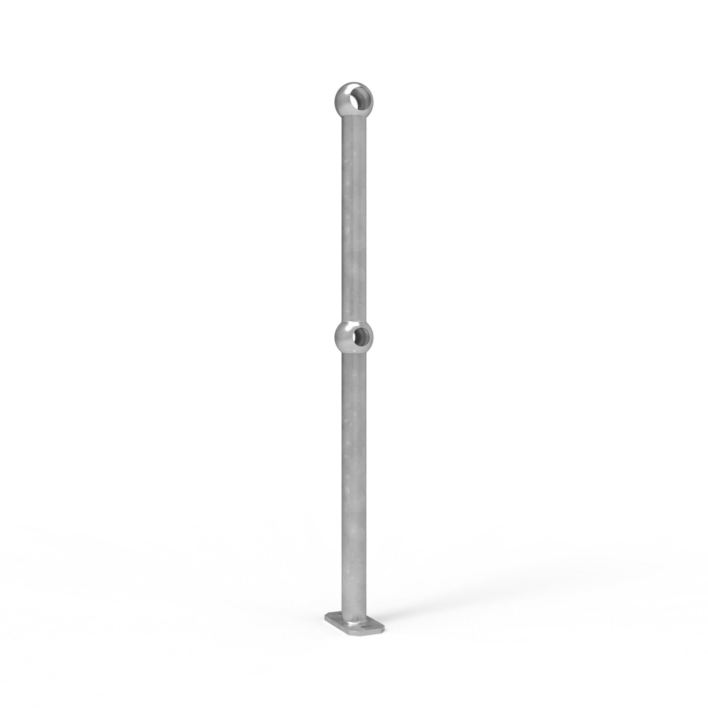 Ball Fence Through Post Surface Mounted