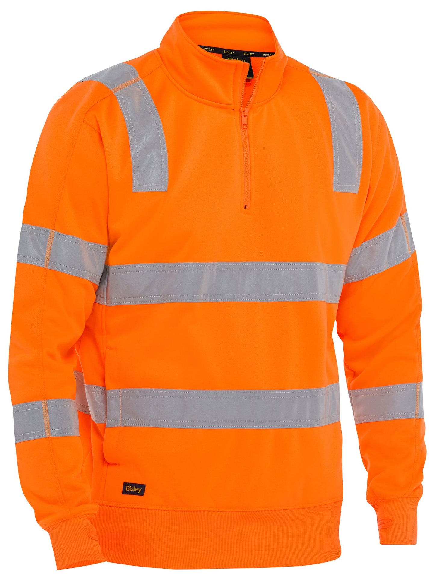 BK6814T Taped hi Vis 1/4 Zip Pullover