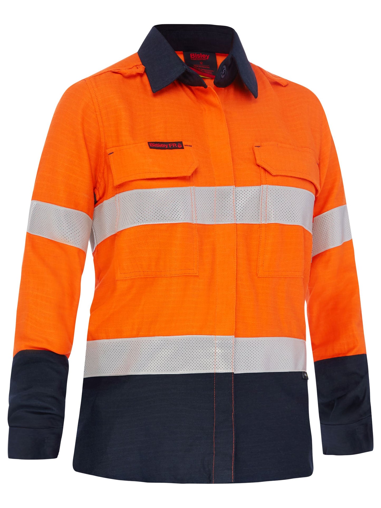 BL8438T Apex 185 Women's Taped Hi Vis FR Vented Shirt
