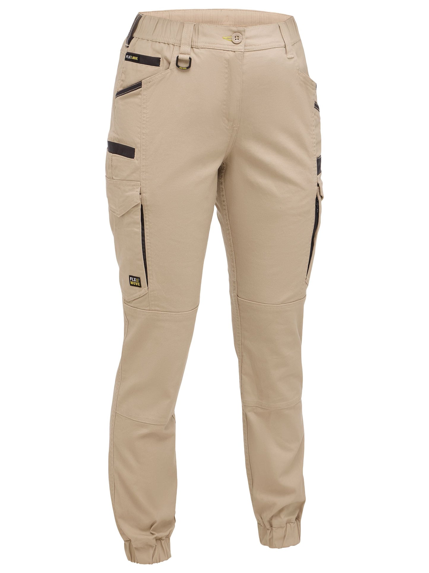 BPCL6237 Womens Flx & Move™ Elastic Waist Cargo Cuffed Pants
