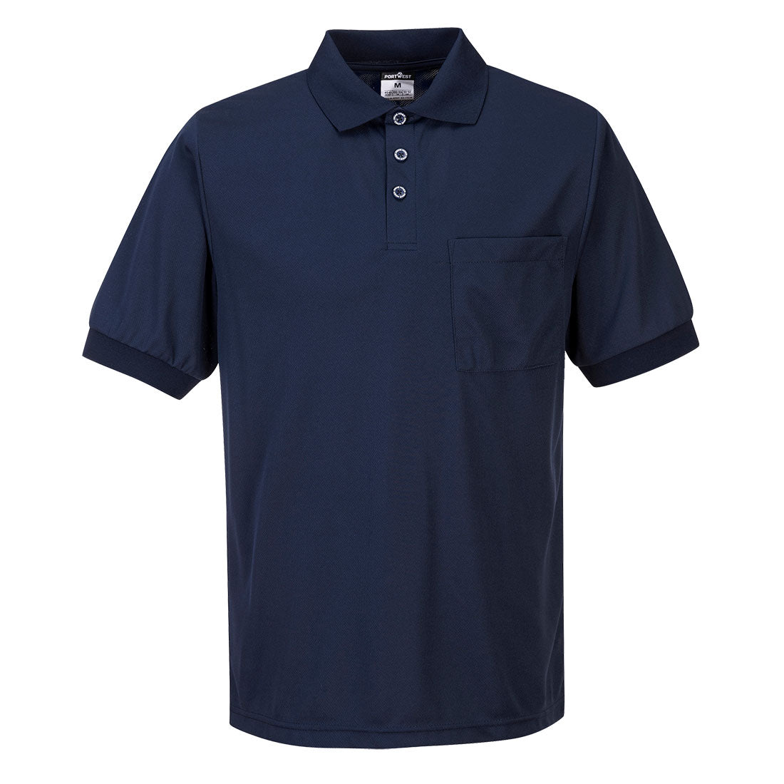 Portwest Micro Mesh Polo Shirt S/S in Navy