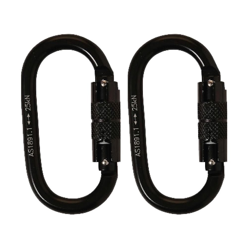 LINQ Height Safety Elite Single Leg Shock Absorbing Webbing Lanyard With Hardware KD X2