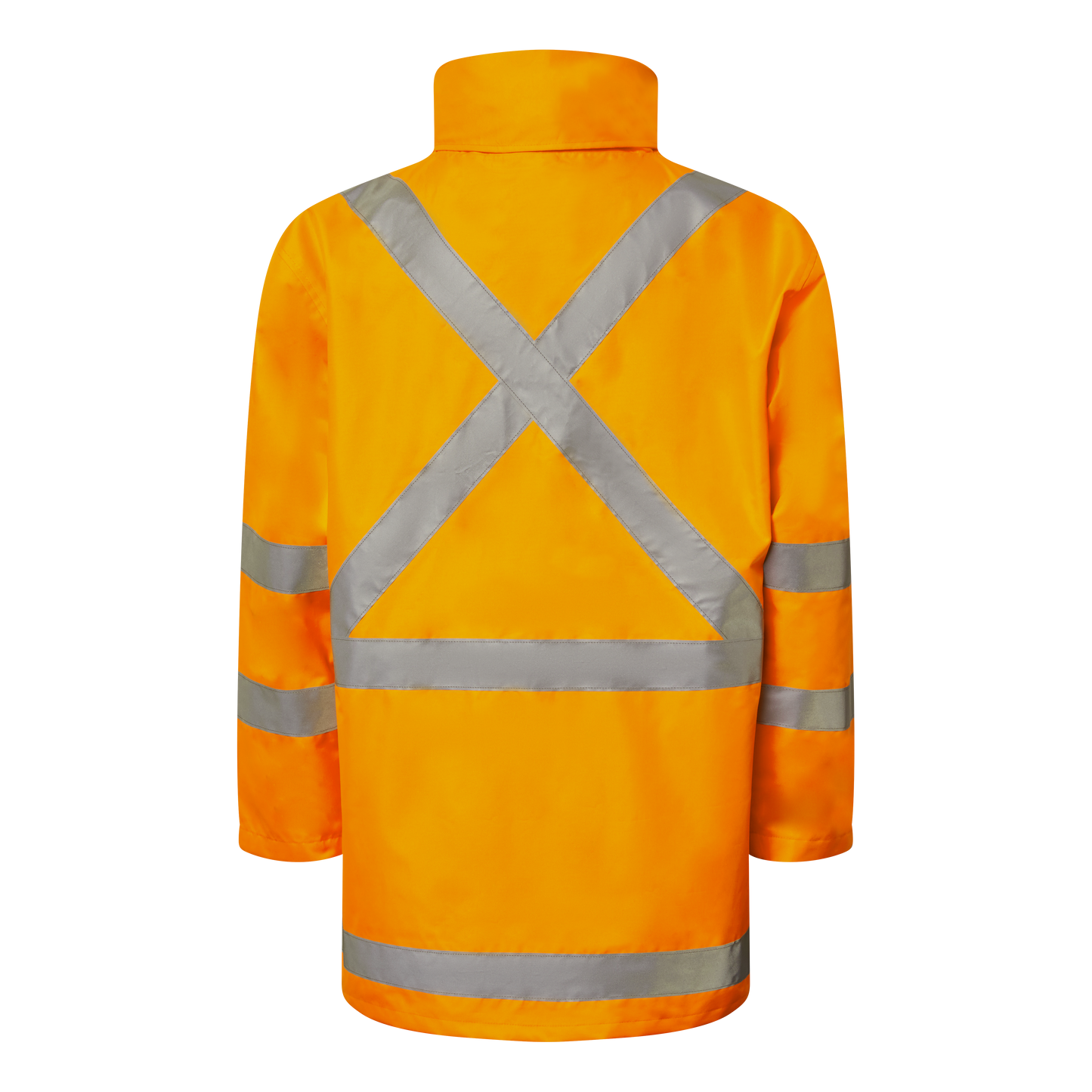 Workcraft WW9030 NSW Rail Hi Vis Reflective Jacket With X-Pattern Tape in Safety Orange
