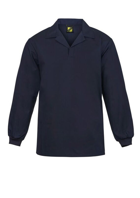 Workcraft WS3186 Long Sleeve Food Industry Jacshirt in Dark Navy