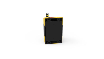 Wall Mount Retractable Belt Barrier 10m - PVC - Black/Yellow