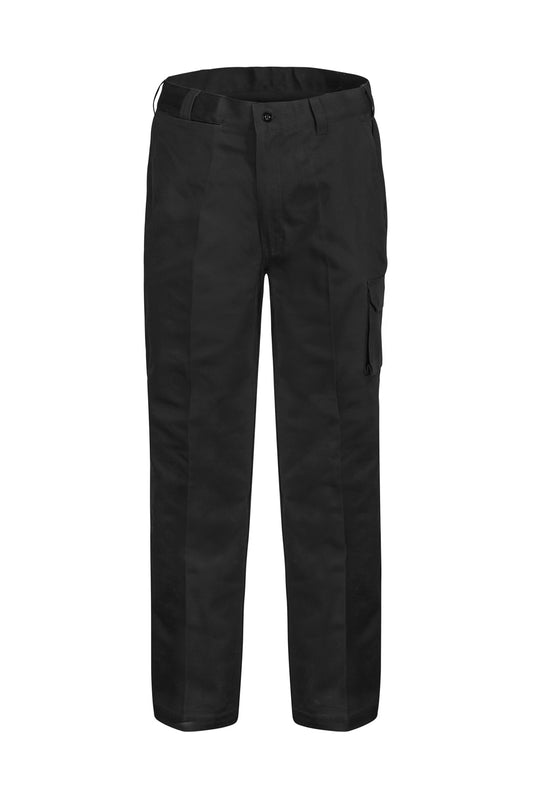 Workcraft WP3068 Mens Cargo Cotton Drill Trouser in Black
