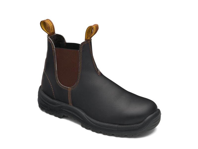 Blundstone172 Brown premium oil tanned leather elastic side safety boot