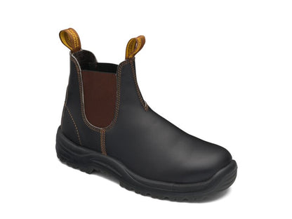 Blundstone172 Brown premium oil tanned leather elastic side safety boot