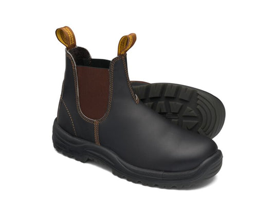 Blundstone172 Brown premium oil tanned leather elastic side safety boot