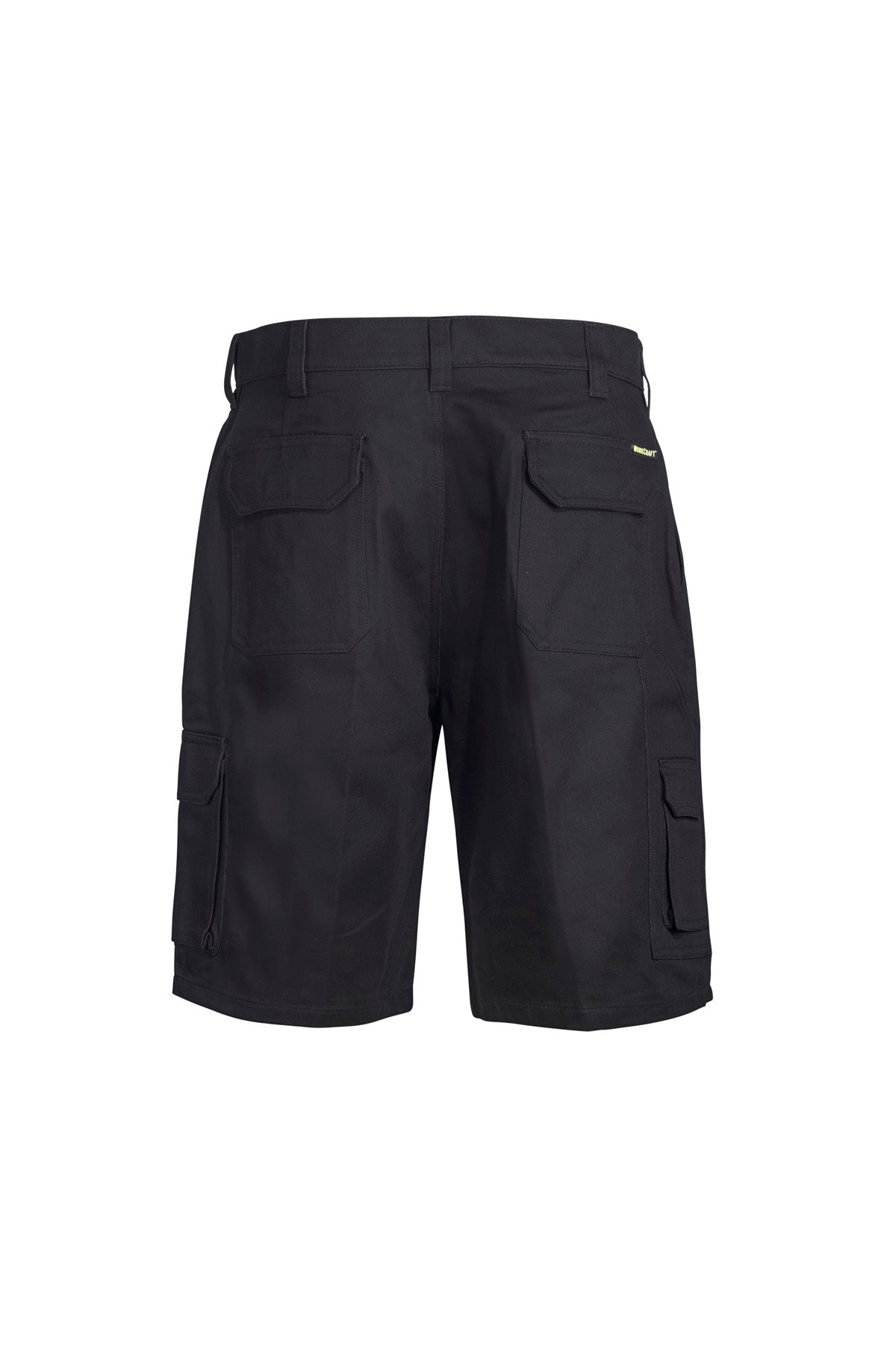 Workcraft WP3046 Mens Cargo Cotton Drill Shorts in Black