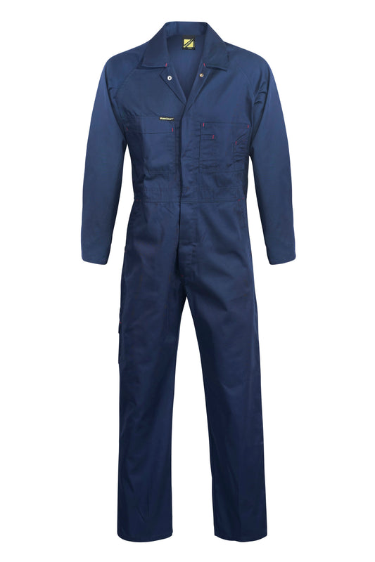 Workcraft WC3058L Mens Poly/Cotton Coveralls Long in Navy