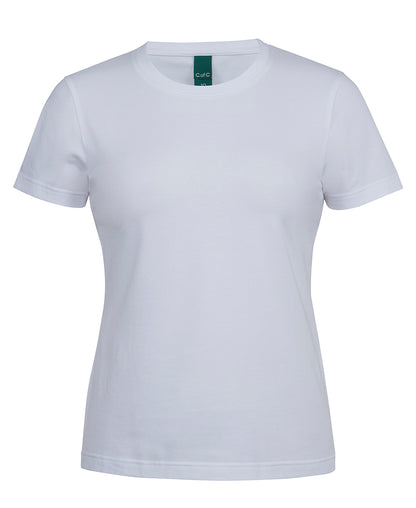 1STS1 Ladies Cotton S/S Stretch Tee (Womens)