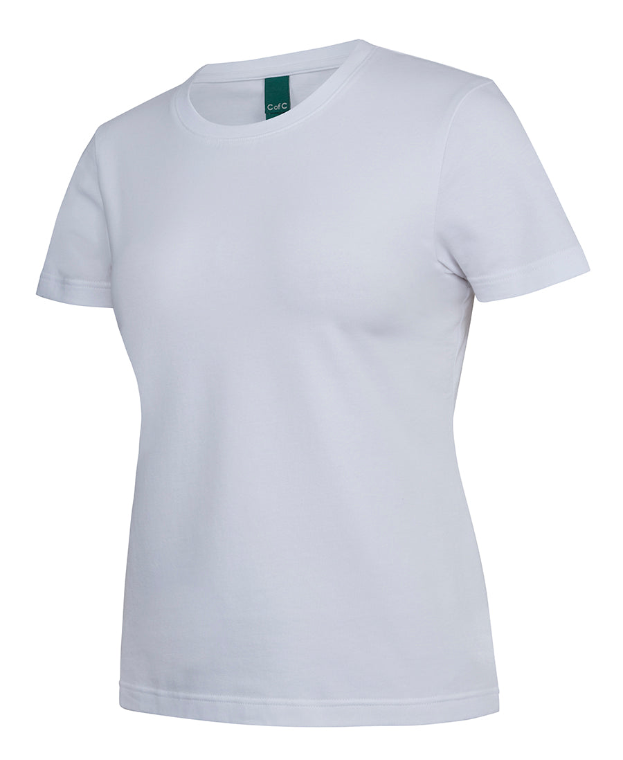1STS1 Ladies Cotton S/S Stretch Tee (Womens)