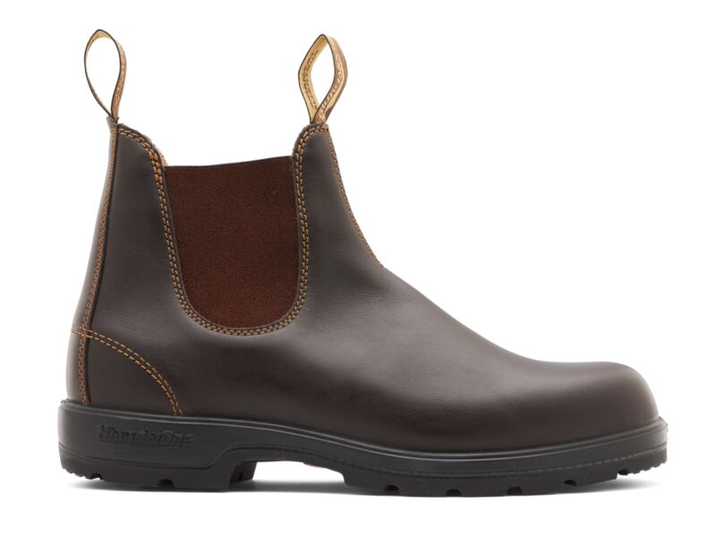 Blundstone 650 Walnut premium leather elastic side leather lined boot