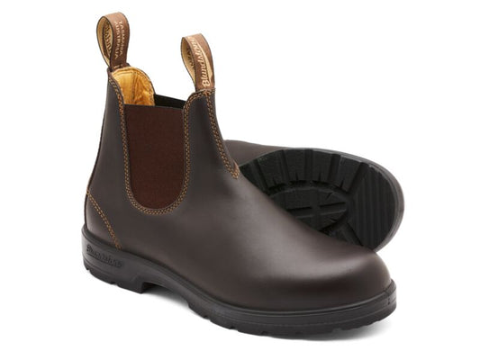 Blundstone 650 Walnut premium leather elastic side leather lined boot