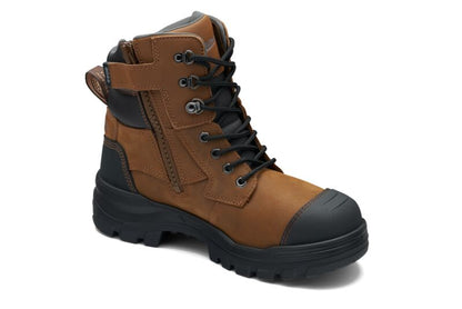 Blundstone 8066 RotoFlex Saddle water-resistant leather TPU 150mm zip sided safety boot