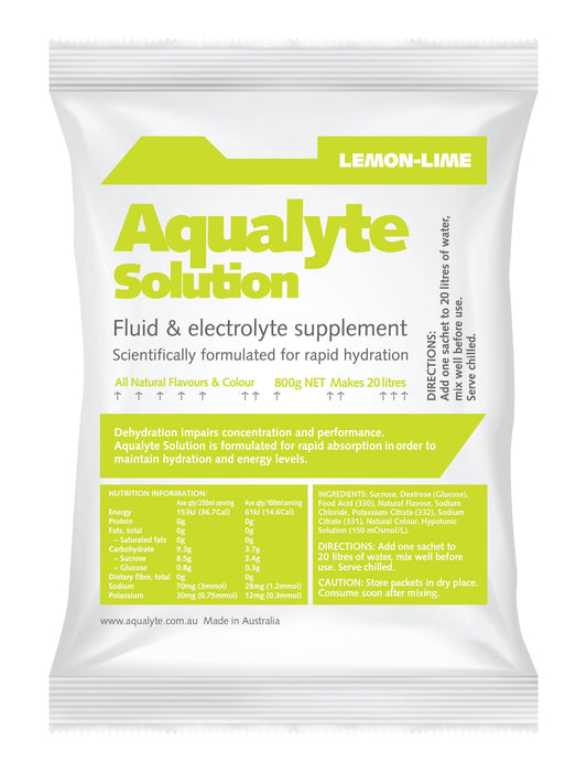 Maxisafe A-L800G10L Lemon/Lime Flavour, 800g Sachets, Box of 10