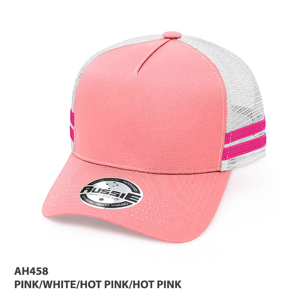 Kids A-Frame Striped Trucker Cap