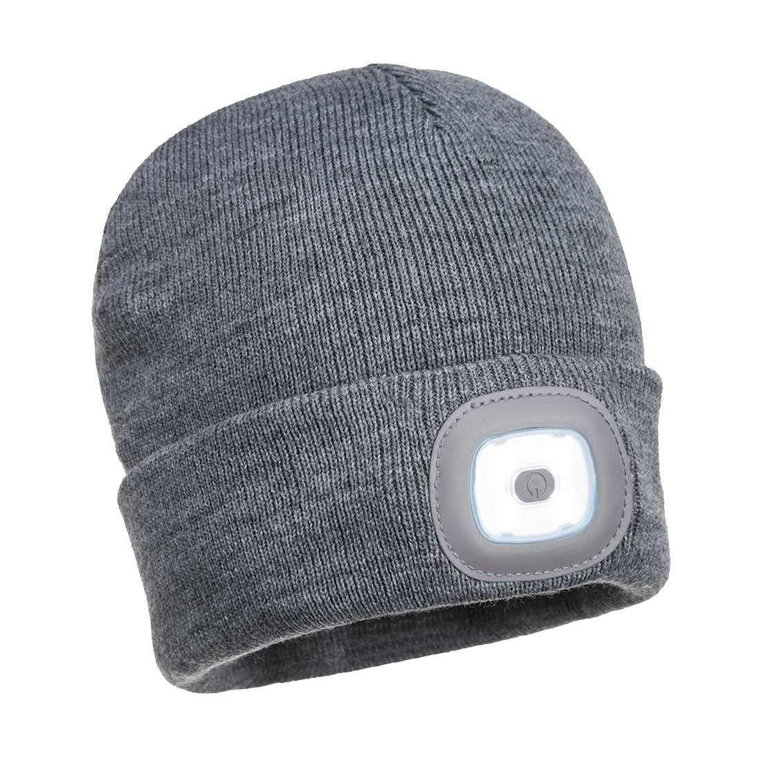 Portwest Beanie LED Head Light USB Rechargeable in Grey