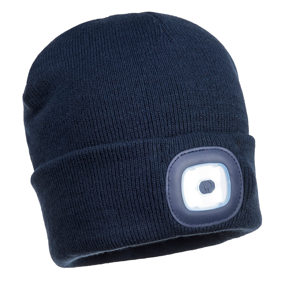 Portwest Beanie LED Head Light USB Rechargeable in Navy