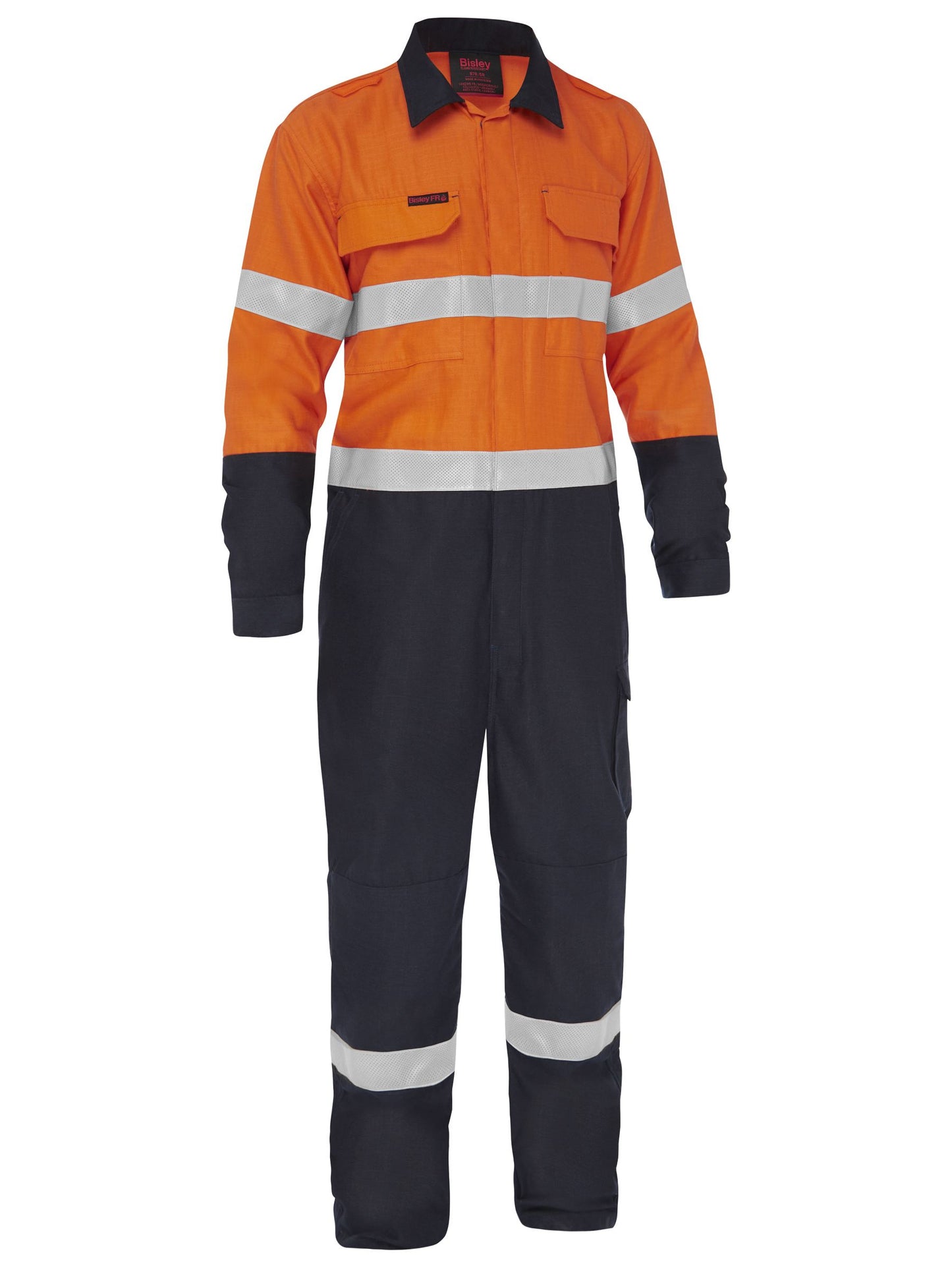BC8477T Apex 185/240 Taped Hi Vis FR Ripstop Vented Coverall