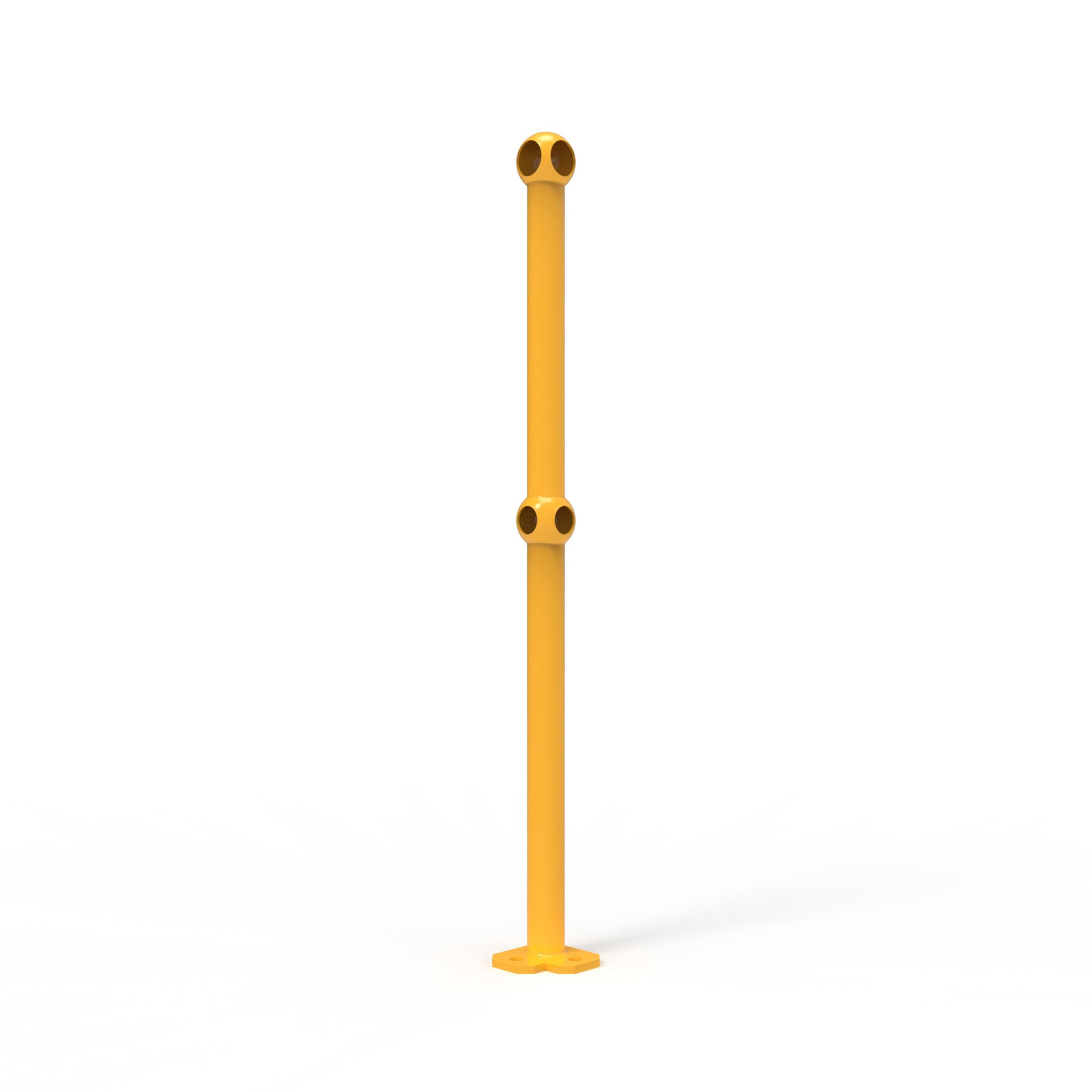 Ball Fence Corner Post Surface Mounted
