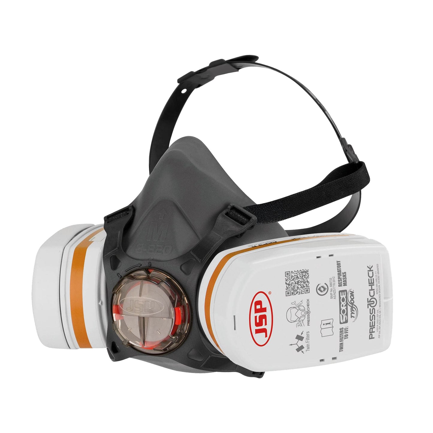 JSP Safety Force Typhoon 8 Half Mask Respirator Spray Painters Retail Kit With A2P2 Filters