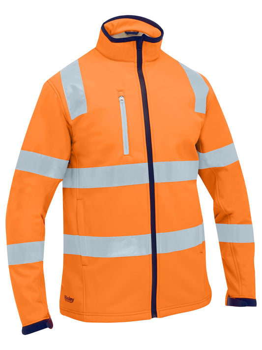 BJ6058T Taped Hi Vis Soft Shell Jacket