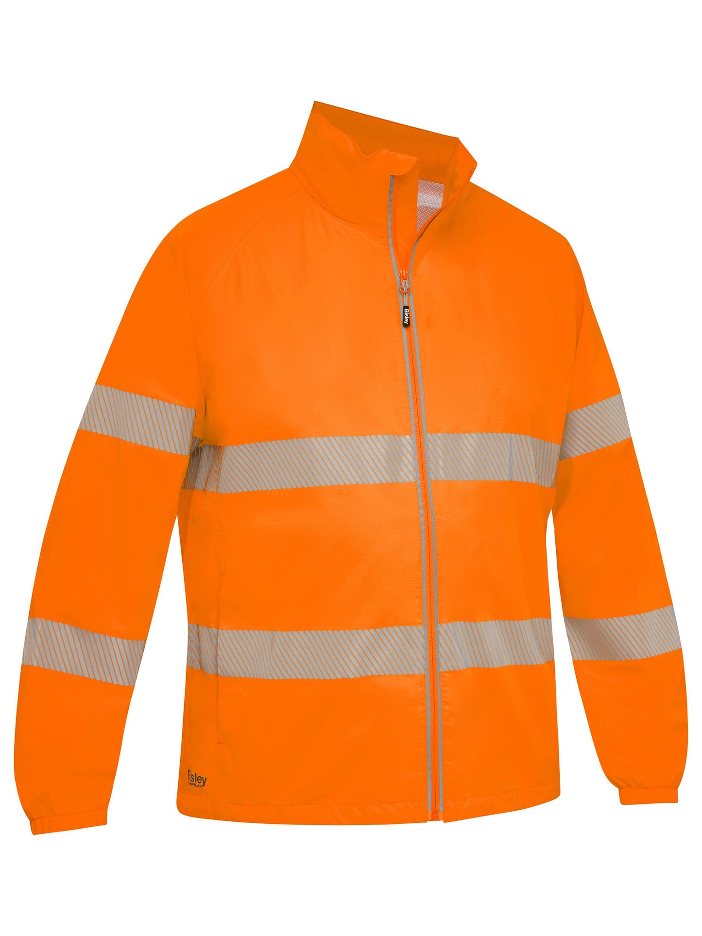 BJ6707T Taped Hi Vis Packable Lightweight Ripstop Rain Jacket