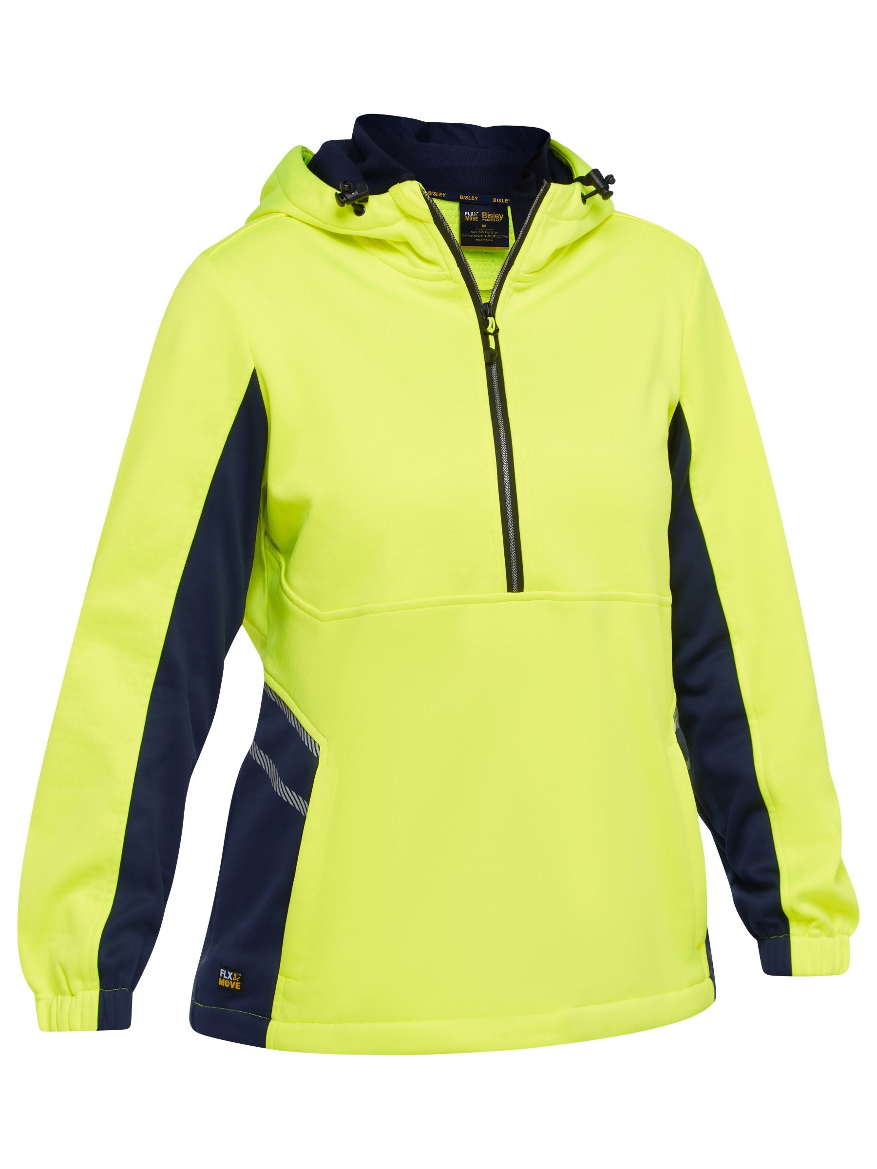 BKL6571 Women's Hi Vis Liquid Repellent Fleece Hoodie