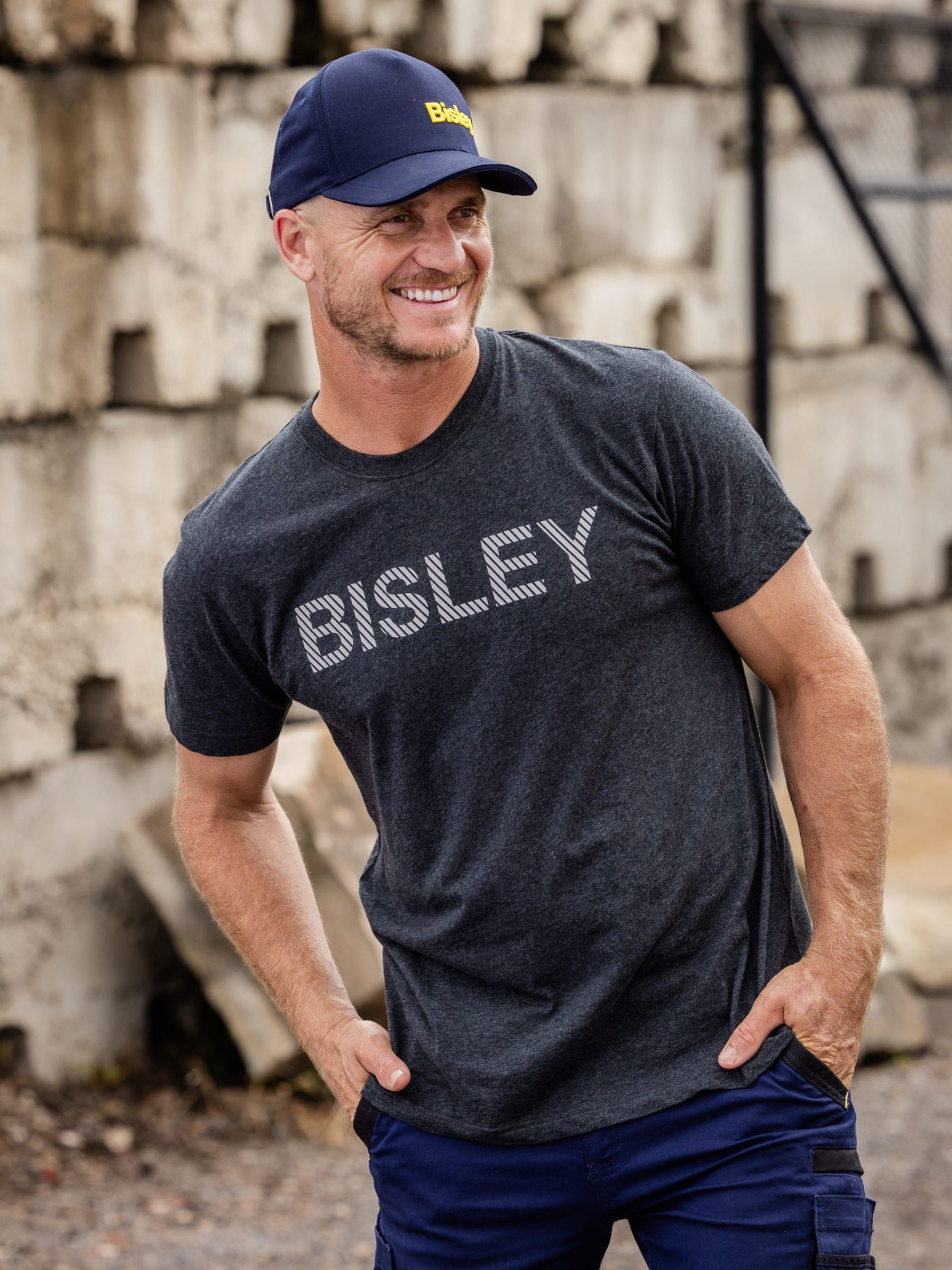 BKT081 Bisley Segmented Printed Tee