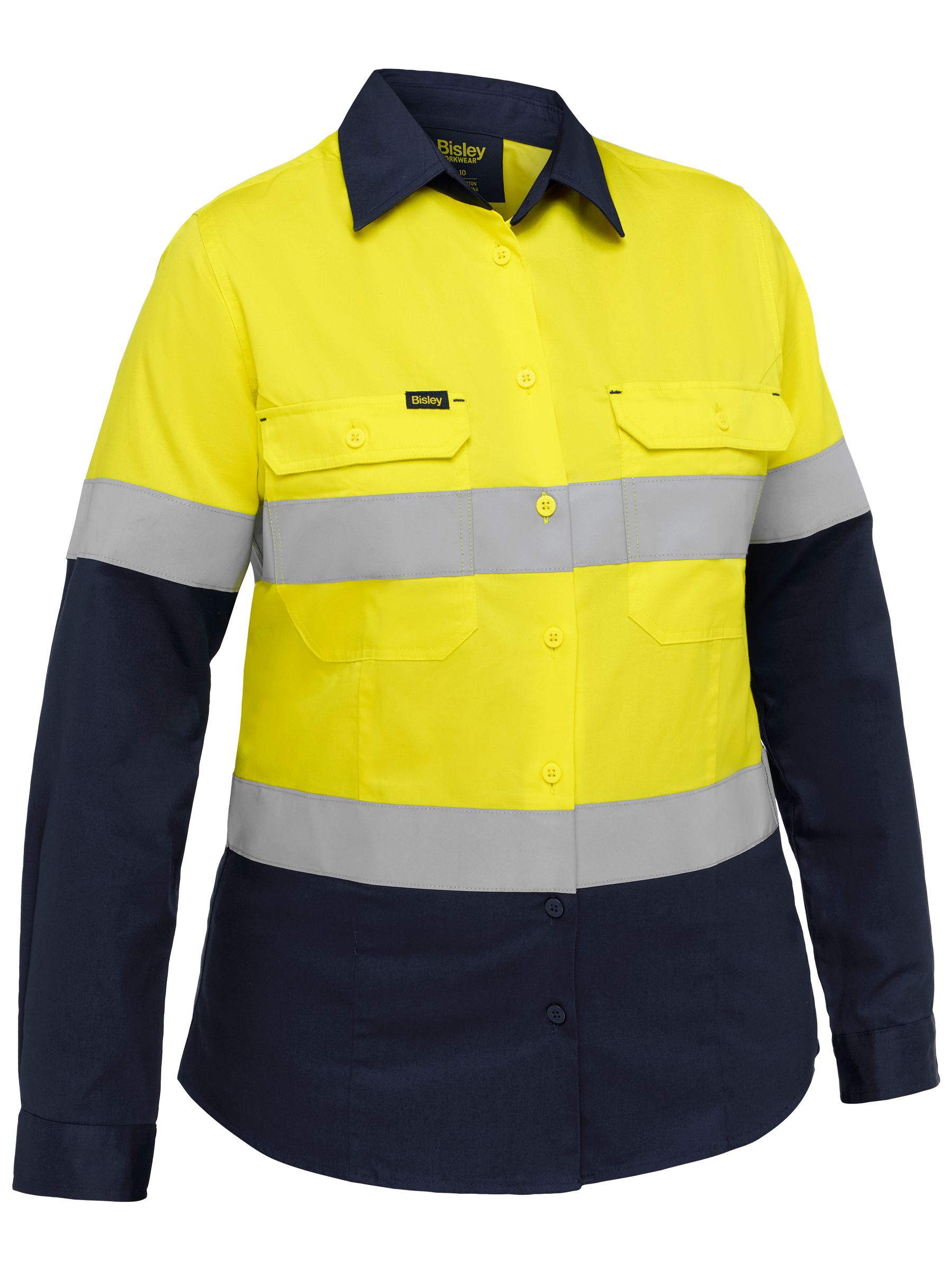 BL6390T Industrial Women's Taped Hi Vis Cool Lightweight Vented Shirt