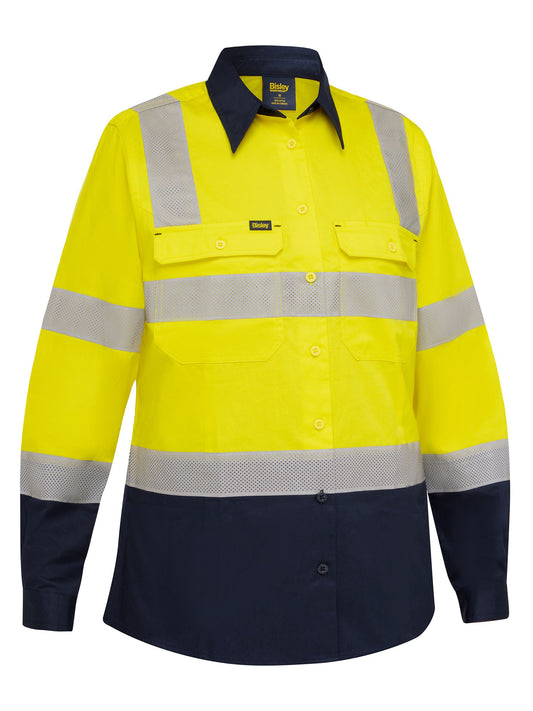 BL6396T Women's Taped Biomotion Hi Vis Cool Lightweight Vented Shirt