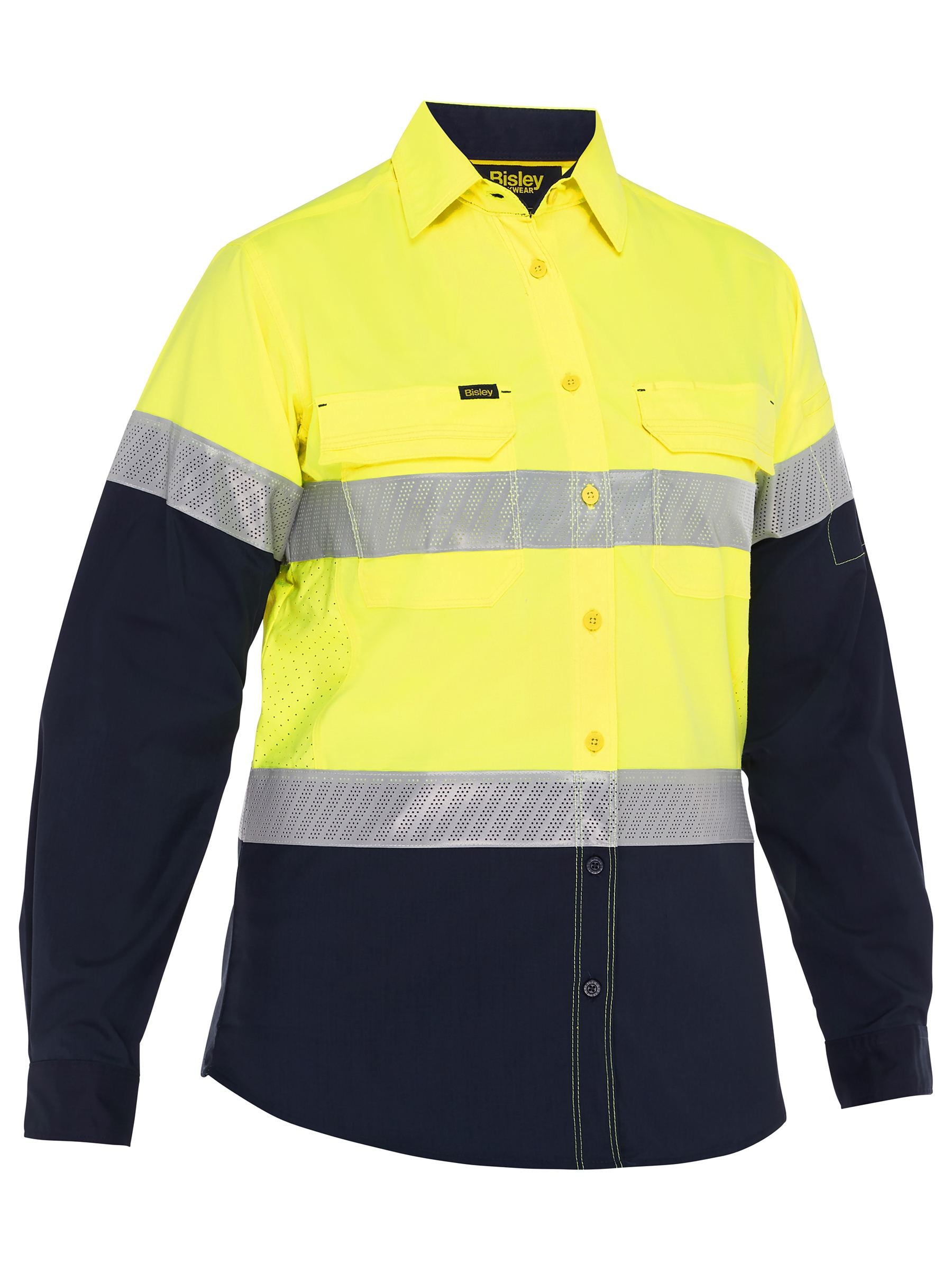 BL6491T Women's X Airflow™ Hi Vis Taped Stretch Ripstop Shirt