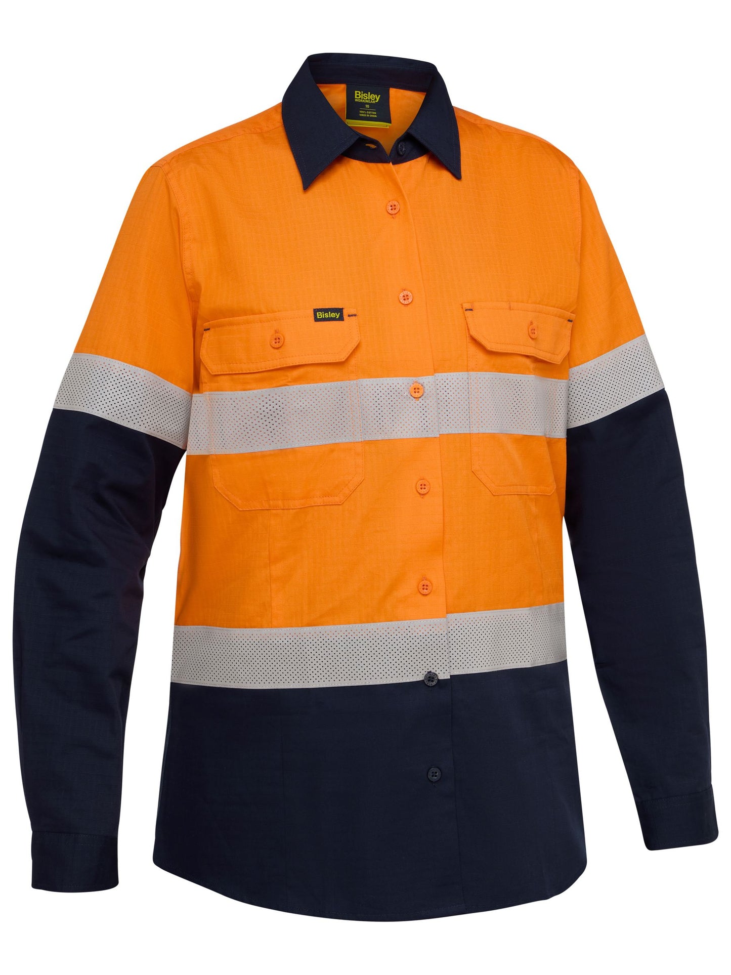 BL6495T Women's Taped Hi Vis Ripstop Vented Shirt