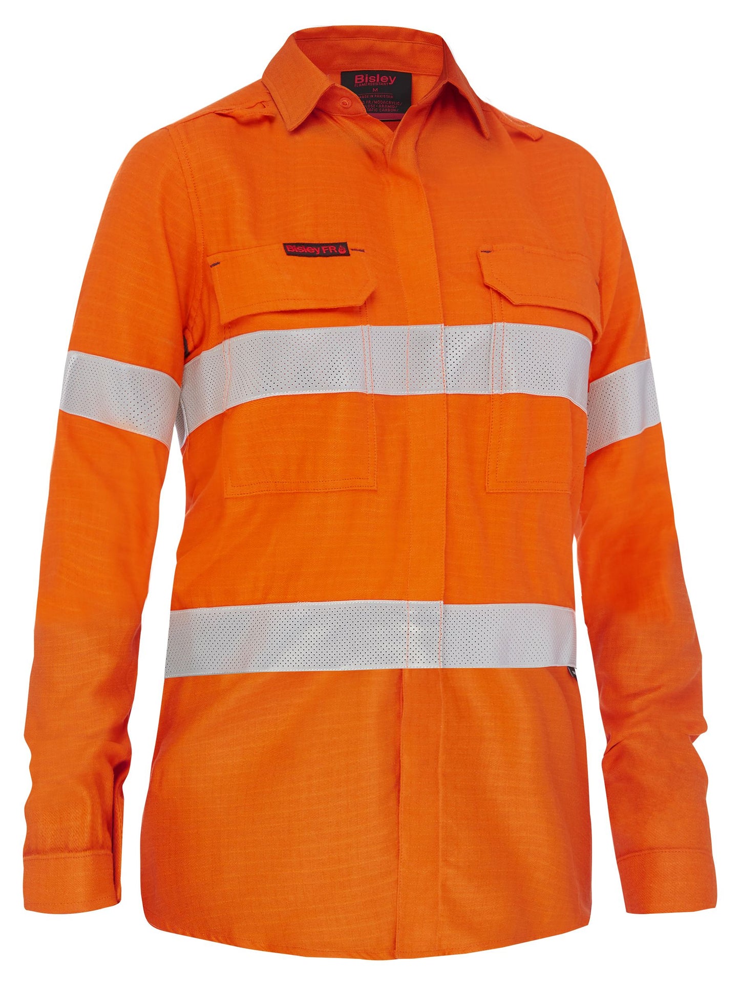 BL8339T Apex 160 Women's Taped Hi Vis FR Ripstop Vented Shirt