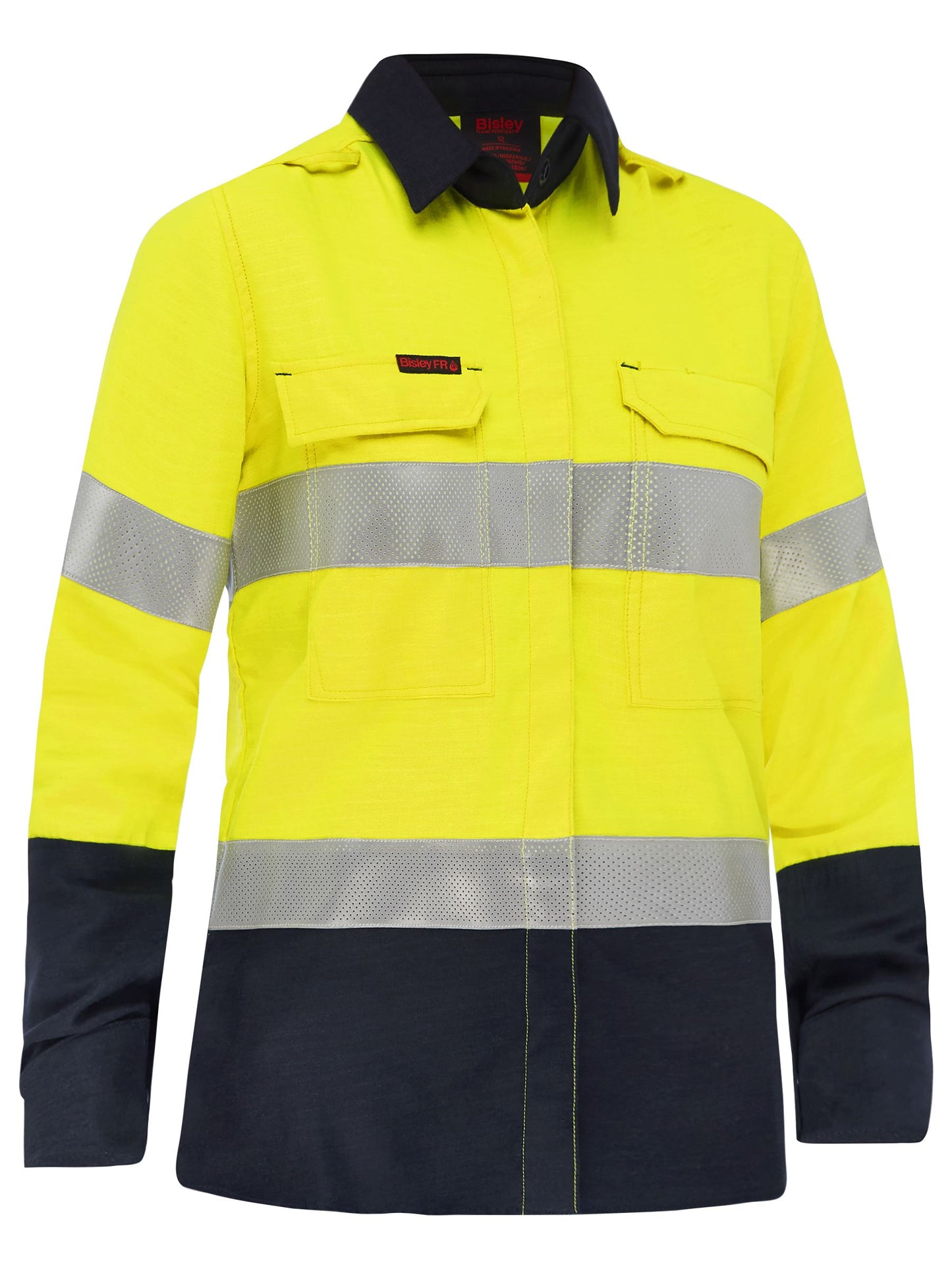 BL8438T Apex 185 Women's Taped Hi Vis FR Vented Shirt