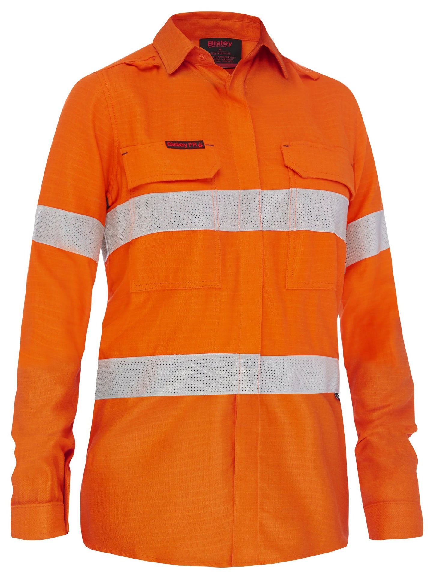 BL8439T Apex 185 Women's Taped Hi Vis Ripstop FR Vented Shirt
