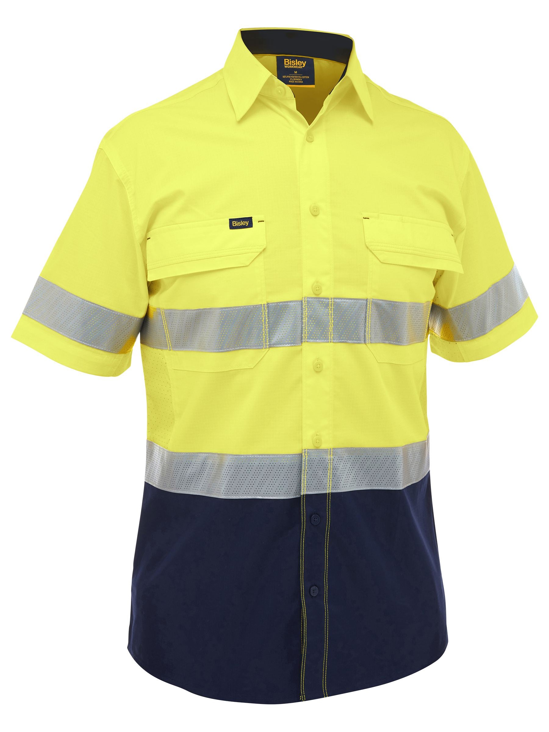 BS1491T X Airflow™ Hi Vis Taped Stretch Ripstop Shirt