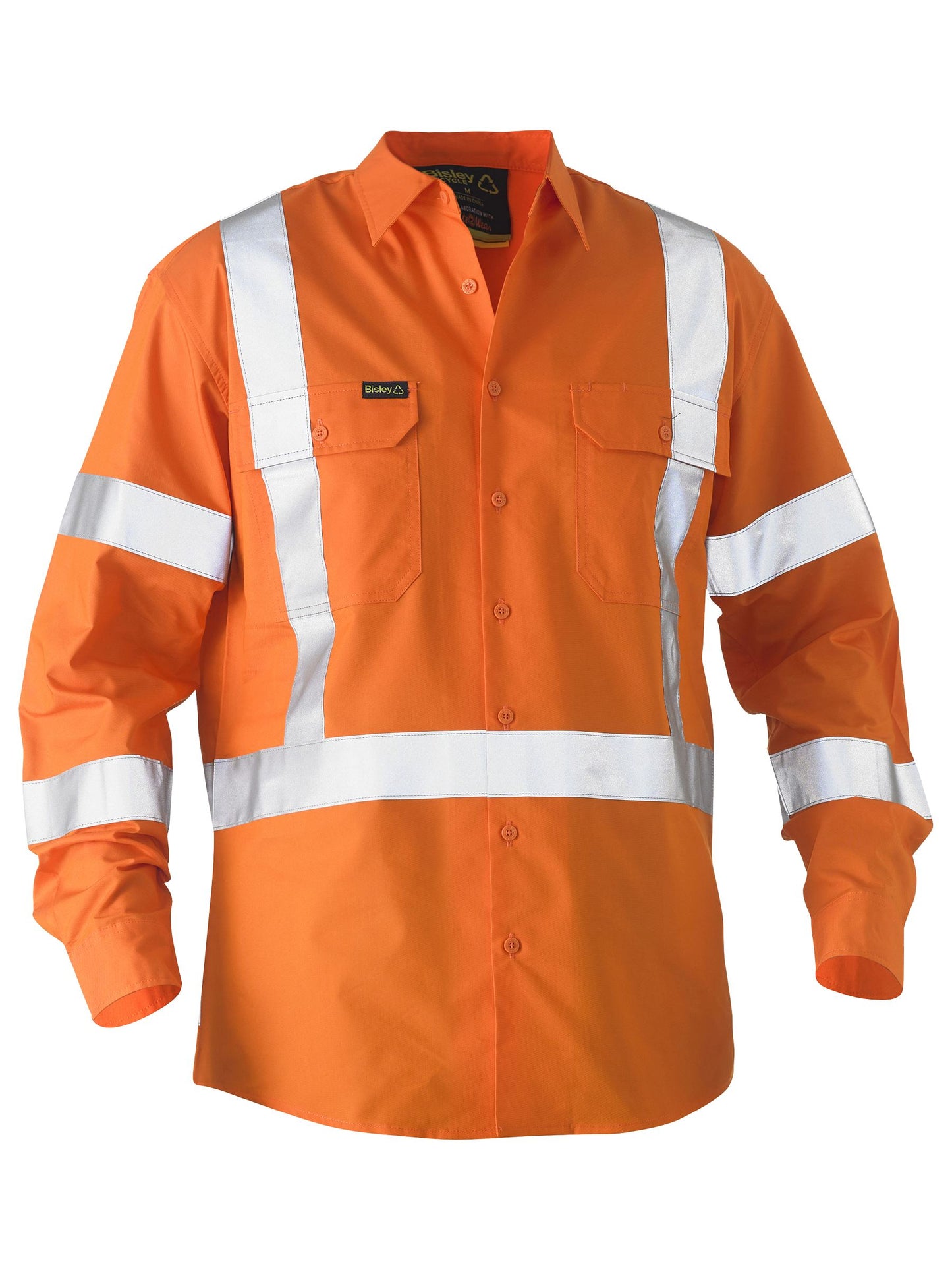 BS6266XT Recycle X Taped Hi Vis Drill Shirt