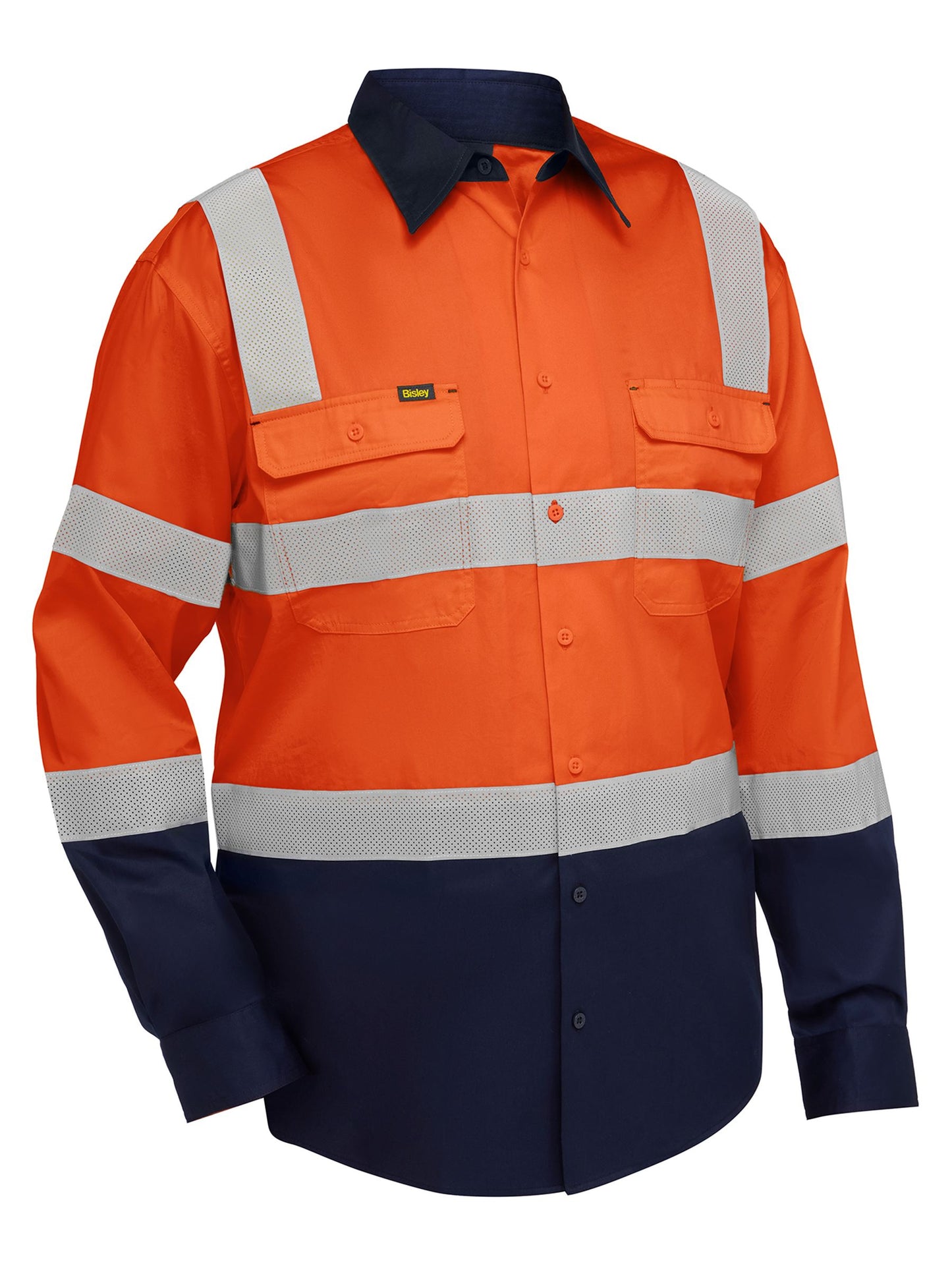 BS6396T Taped Biomotion Hi Vis Cool Lightweight Vented Shirt
