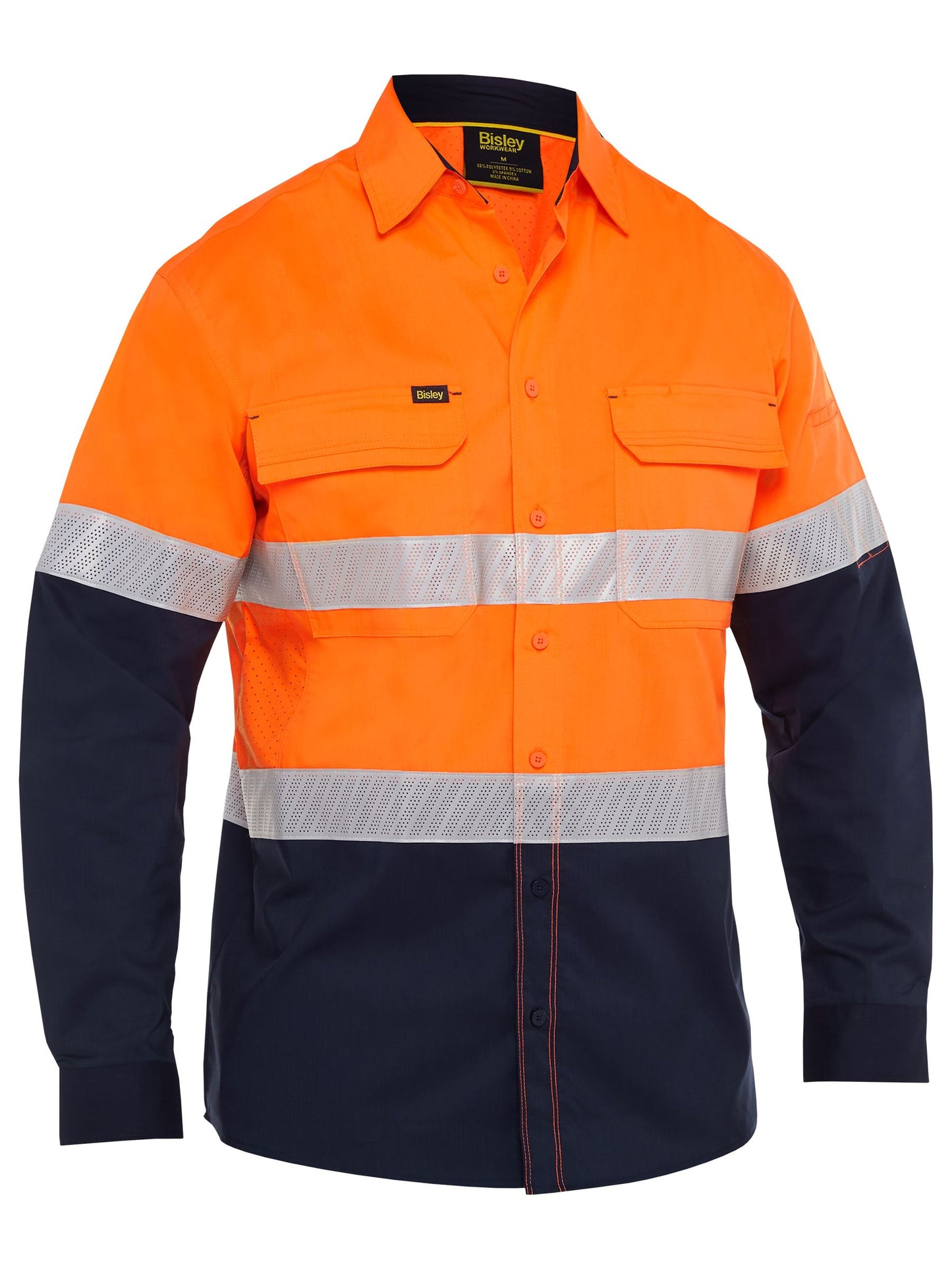 BS6491T X Airflow™ Hi Vis Taped Stretch Ripstop Shirt