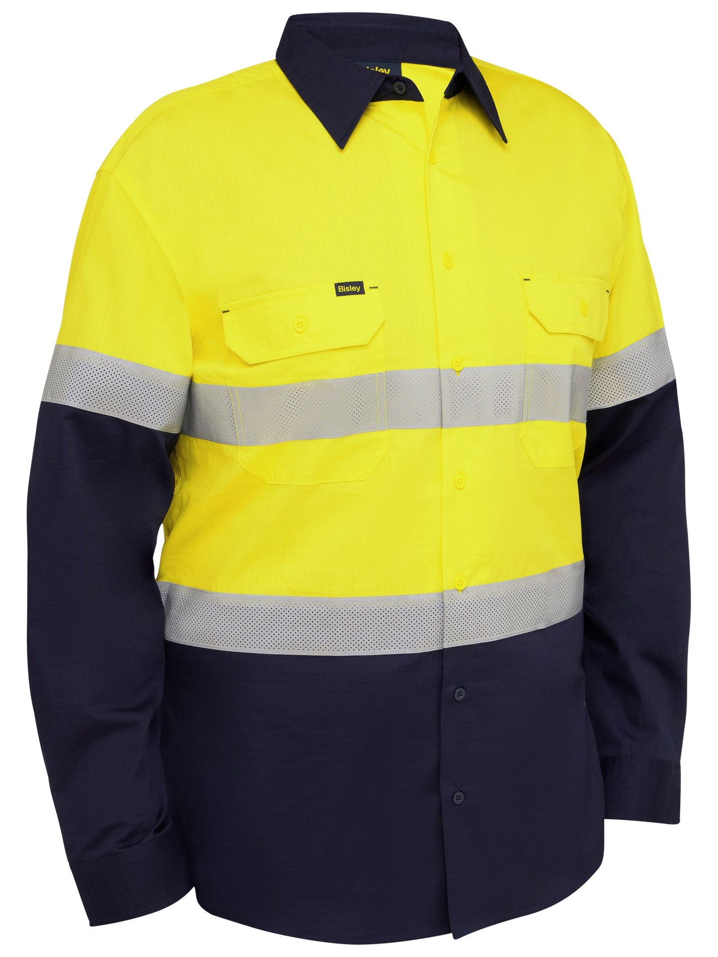 BS6495T Taped Hi Vis Ripstop Vented Shirt