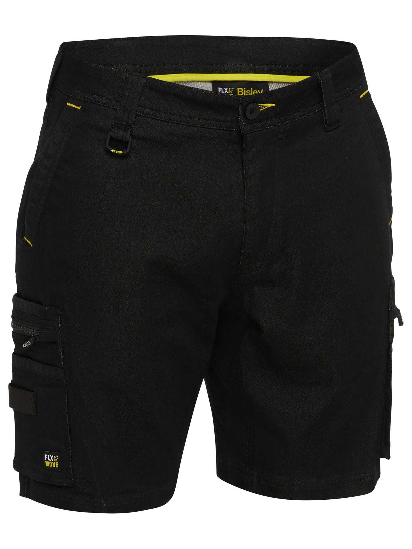 BSHC1335 Flx and Move™ Stretch Denim Zip Cargo Shorts