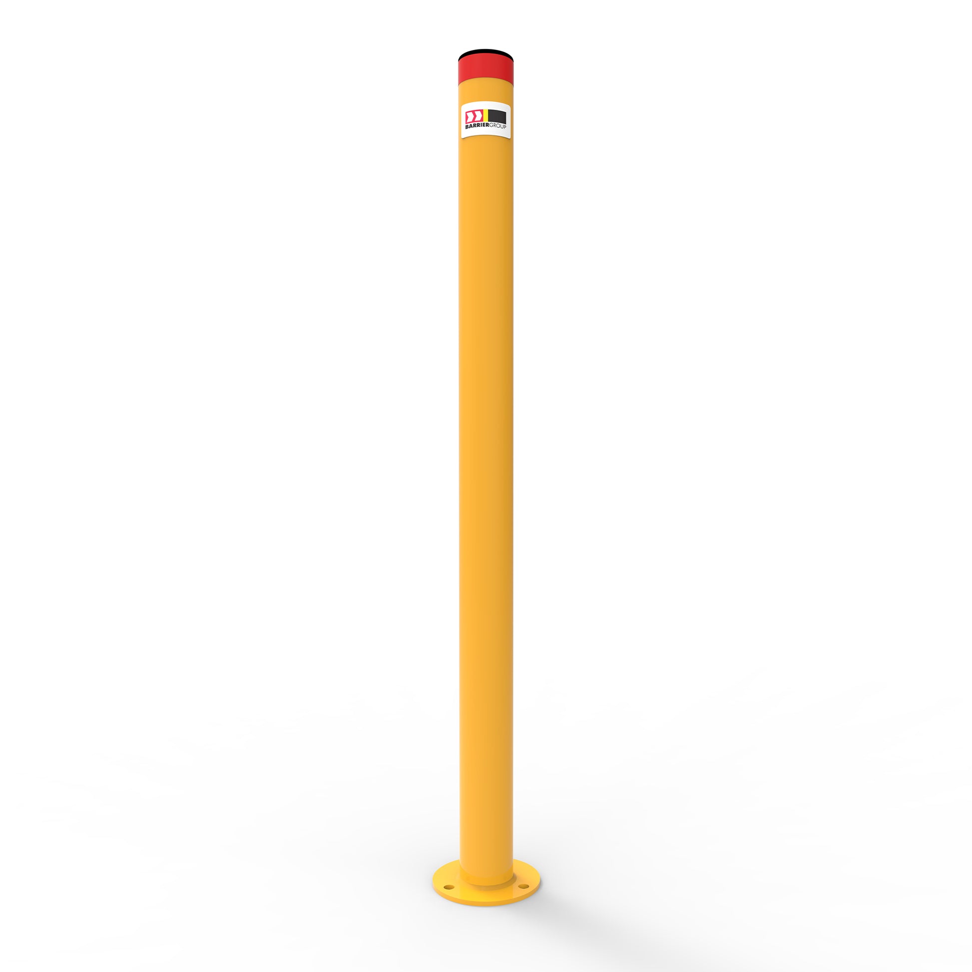 Bollard 60mm Surface Mounted Compliance Powder Coated Yellow