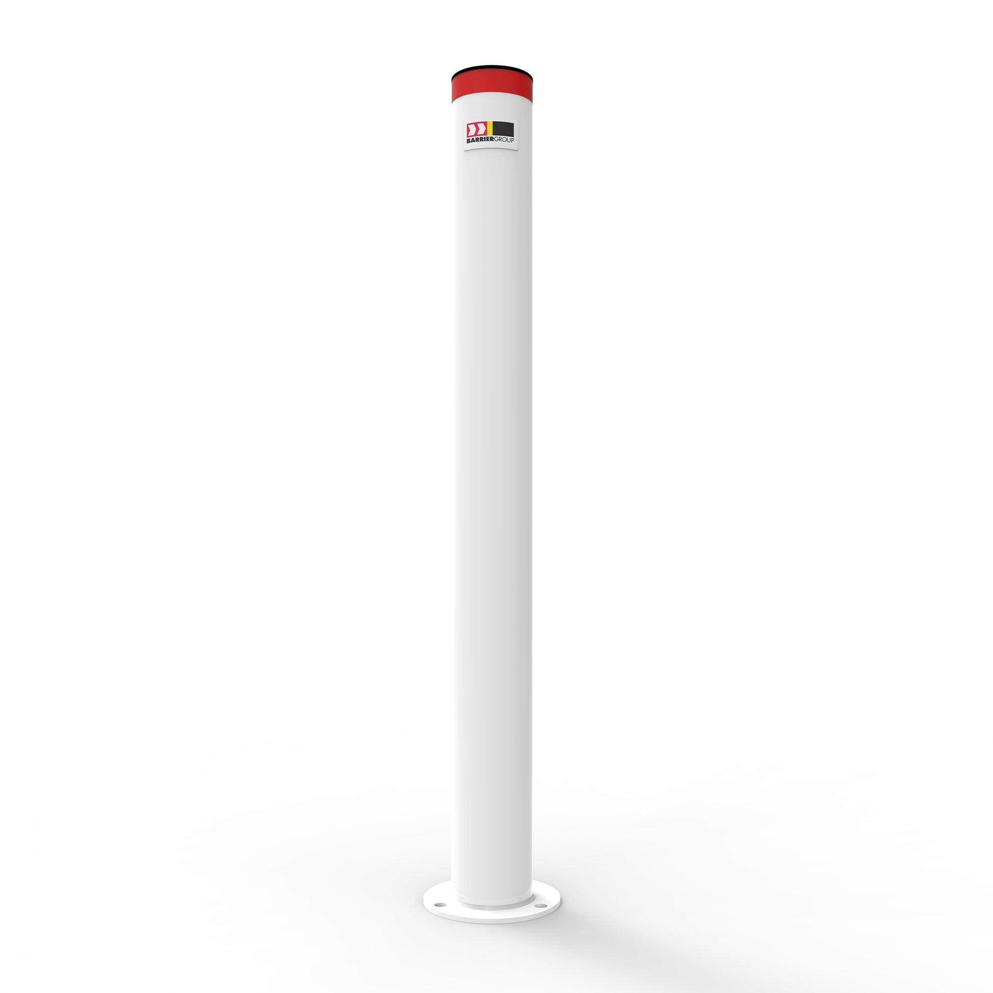 Bollard 90mm Surface Mounted Compliance Powder Coated White