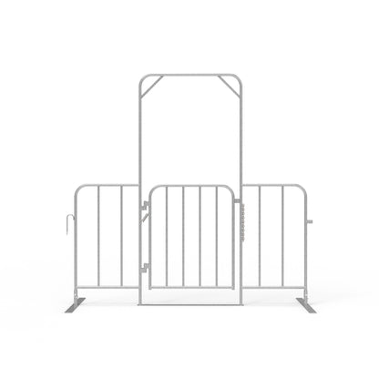 Event Fence Crowd Control Barrier Self-Closing Gate - Orange
