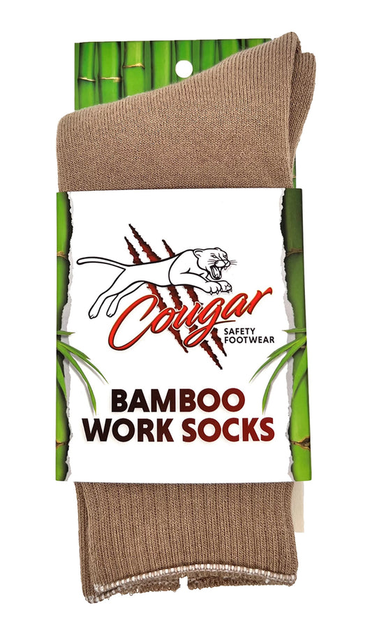 Cougar Footwear FBS851-SND-L Men's Bamboo Socks