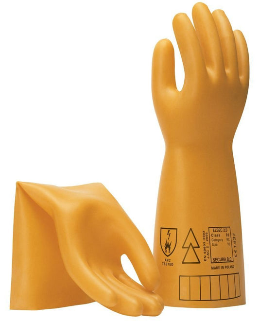 Maxisafe GEG297 Electrical Insulating Glove, 17,000v, 20kv Class 2