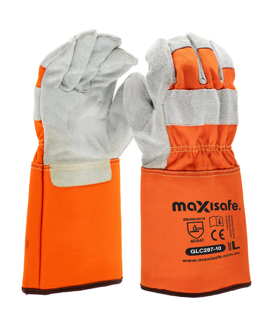 Maxisafe GLC287 Leather Extended Cut F Glove